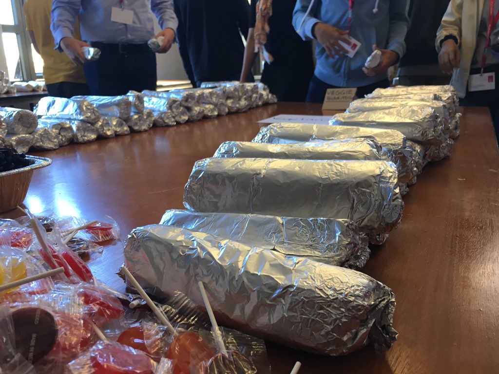 HarryCLH's tweet photo. Burrito for lunch! #EmiratesTravelHackathon @TravelHackathon https://t.co/Tv8hP05zkX