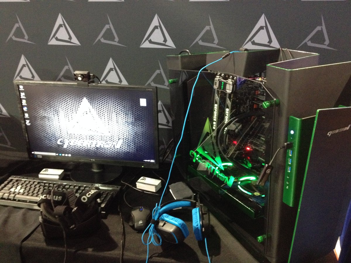 HELMSystems's tweet photo. The AWESOME rig @CybertronPC gave for @SoulKeeperGame at #TigerTechBash.
Best, coolest &amp; most reliable rigs around!! https://t.co/r15QDl5sGR