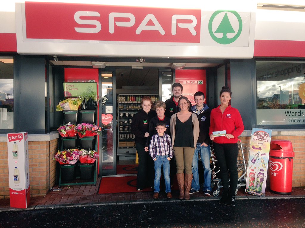QRadioOfficial's tweet photo. A few more photos from today's #DefibDonate campaign in Newry. A great time with the staff in @SPARNI & @EUROSPARNI https://t.co/hQas6faEDu