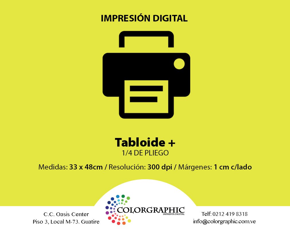 colorgraphicve's tweet image. Si necesitas una publicación discreta, el estilo #Tabloide es el tuyo. Ven a #Colorgraphic y haz tangible tus ideas.