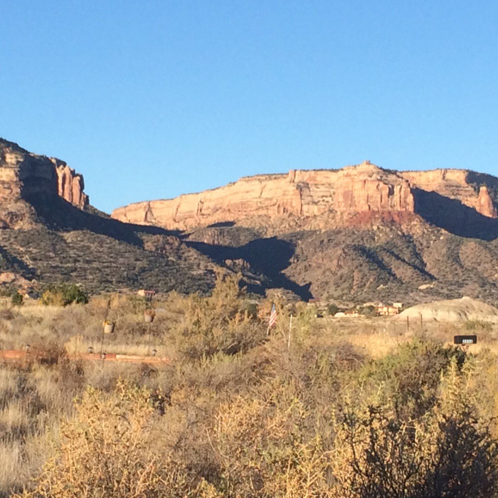 #rim rock marathon what a run I will never say I hate running again 13.1 miles up hill 7000ft but what a view!!!