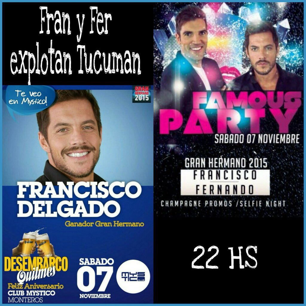 TheFranCrabs's tweet photo. Le hacemos el aguante a Fran y Fer con un TT a las 22hs FRAN Y FER EXPLOTAN TUCUMAN 👇👇👇👇 https://t.co/jIYZVodAOi