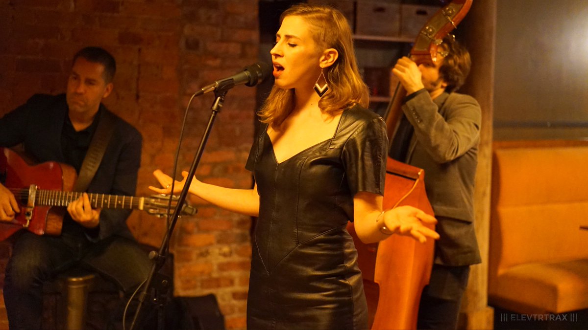 LICConcerts's tweet photo. @maryalouette exuding class all night @ our wrap up party @alobarnyc big thanks to our sponsors, staff, &amp; artists! https://t.co/Fki12cCWgp