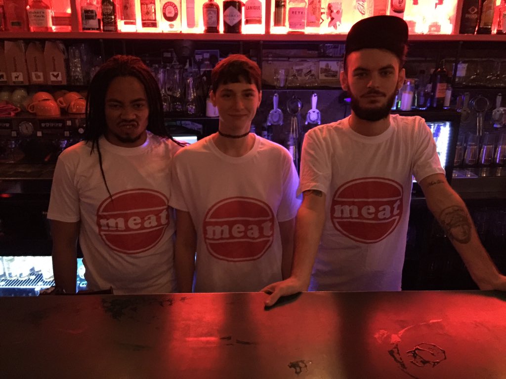 meatzine's tweet photo. These three are ready to serve you beer @dsuperstore for #meateast https://t.co/Rio11hEi4Q