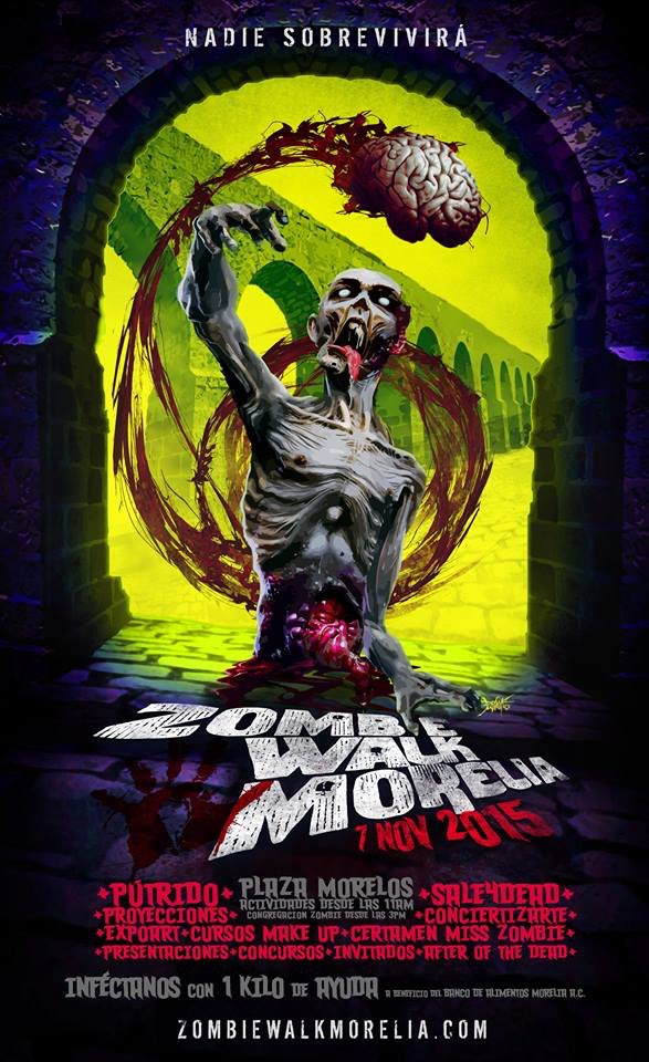 AlfonsoMtz_Mx's tweet photo. El Ayuntamiento de #Morelia a través del DIF Municipal invitan a participar en el #ZombieWalk 2015. https://t.co/tJVxK7pojD