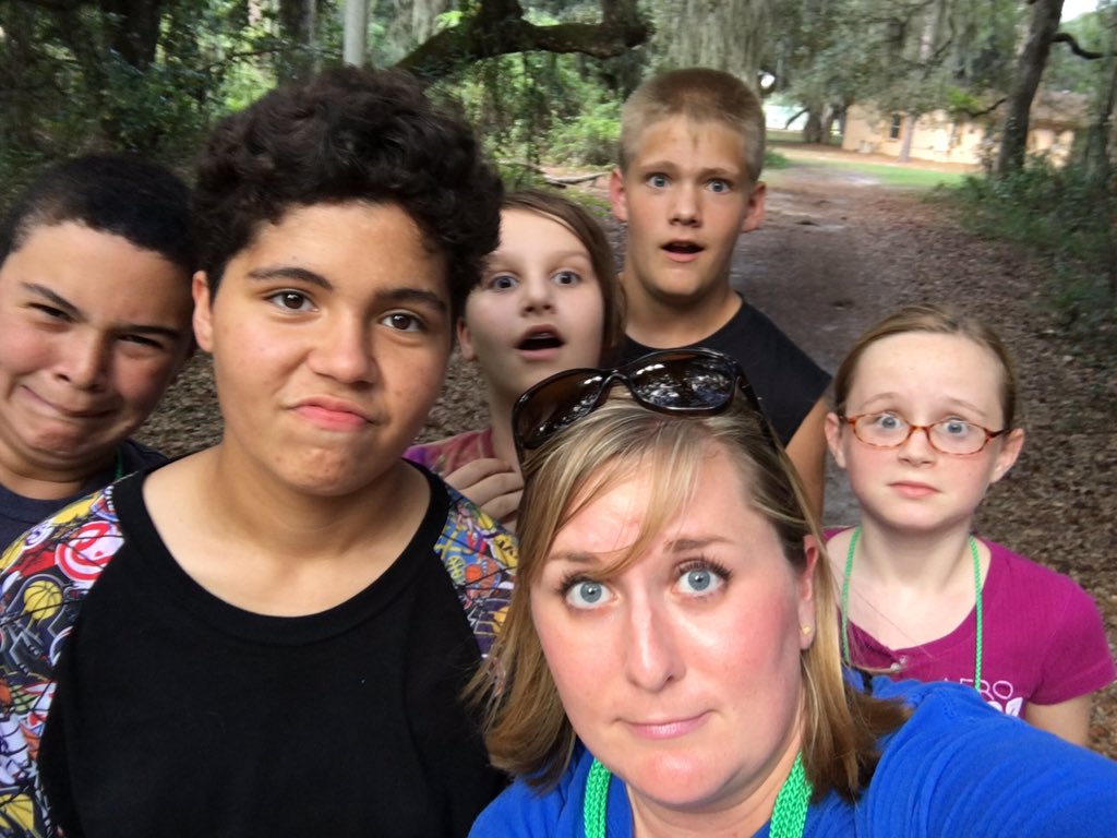 LivingLoveYouth's tweet photo. "What would happen if we ended up lost in these woods, guys?" #scaredfaces https://t.co/dxS4At9O9l