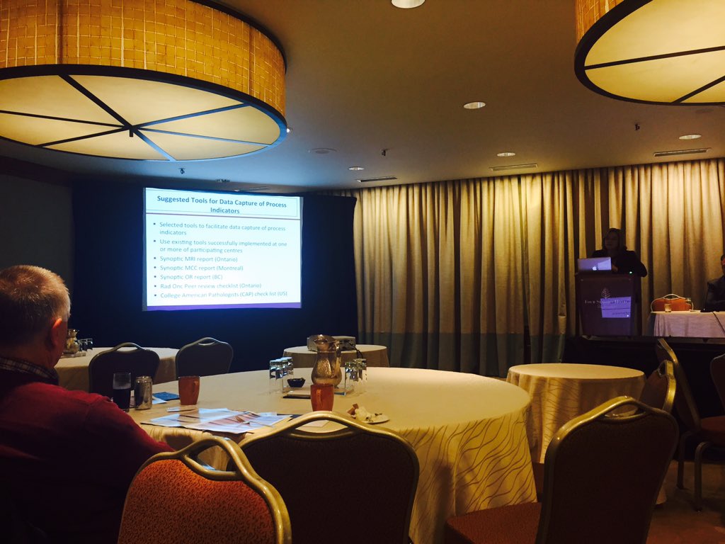 drcarl_vancouvr's tweet photo. Erin Kennedy presents @Cancer_Strategy national rectal cancer quality improvement project at #SON2015 Great stuff! https://t.co/AARFXlB2TI