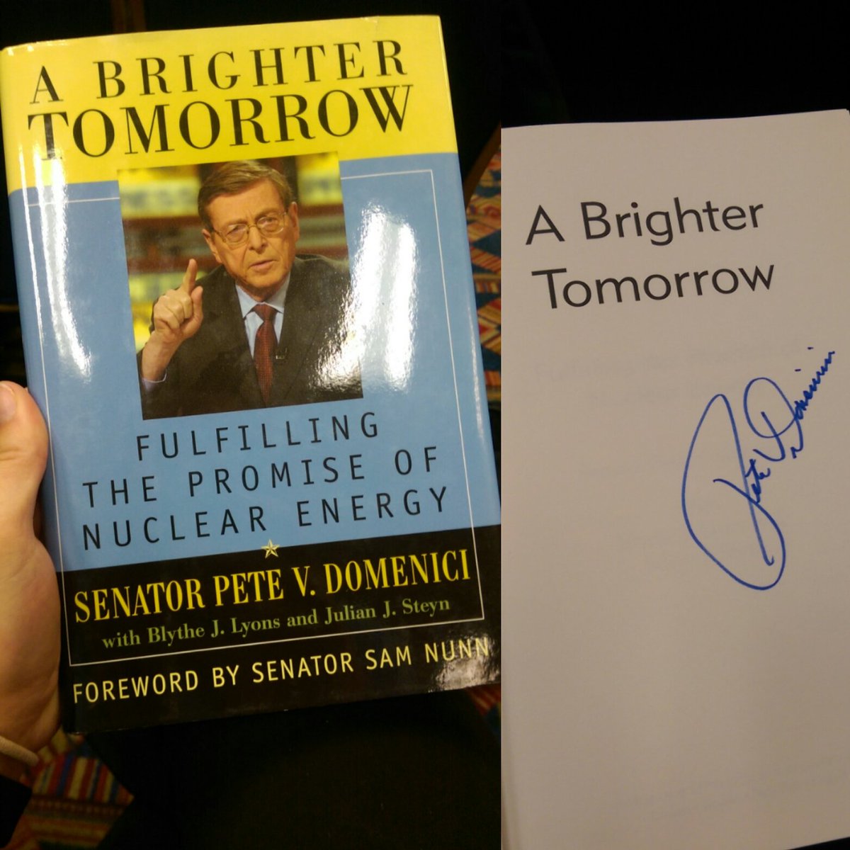 nuclearkatie's tweet photo. Won a (signed) book from the raffle at #YPC2015!! Good close to the Young Professionals Congress https://t.co/7eJiHBWmrb