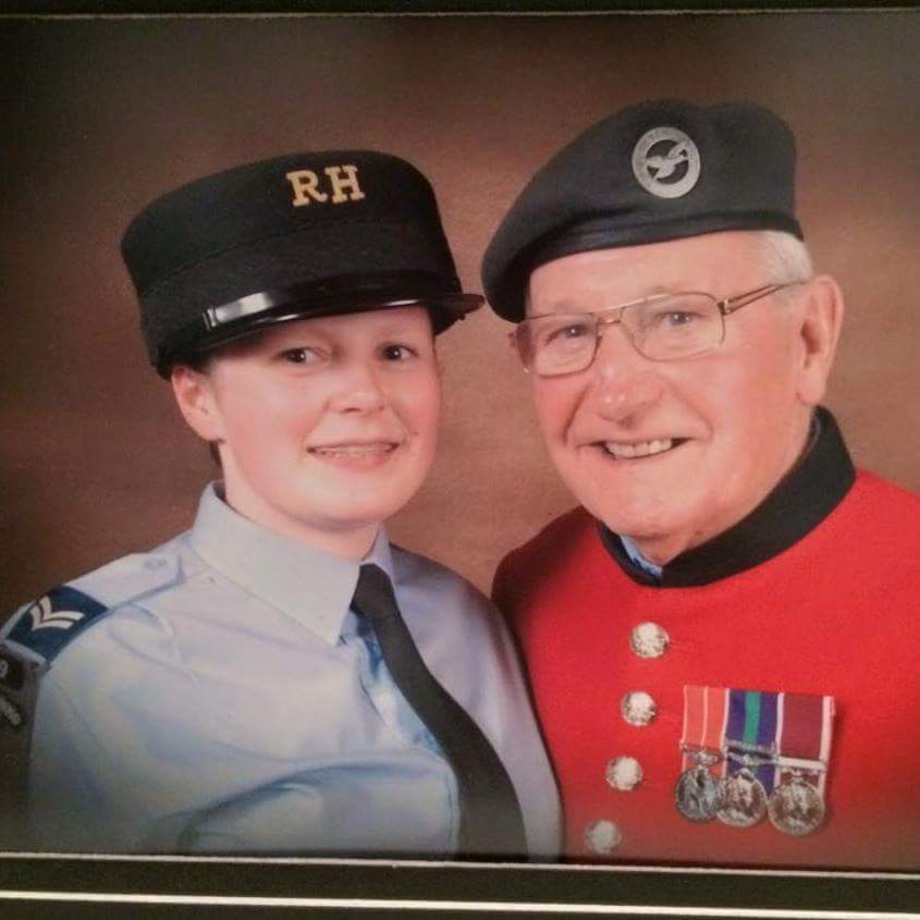 Watching Festival of Remembrance, daughter changed her Facebook profile picture.Proud Air Cadet @ 866(Immingham)Sqn.