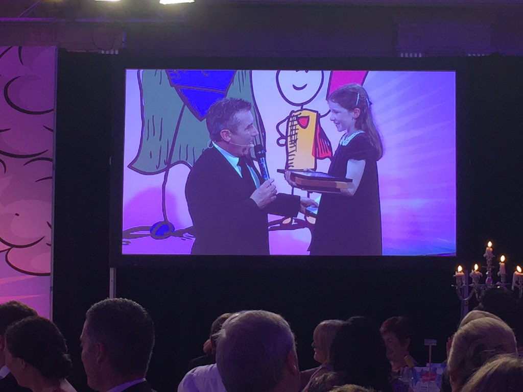 _melaniemay's tweet image. Nine-year-old Grace Quigley wins the @EasyParenting1 'tiny tastes' category at @easyfoodmag #homecookhero awards.