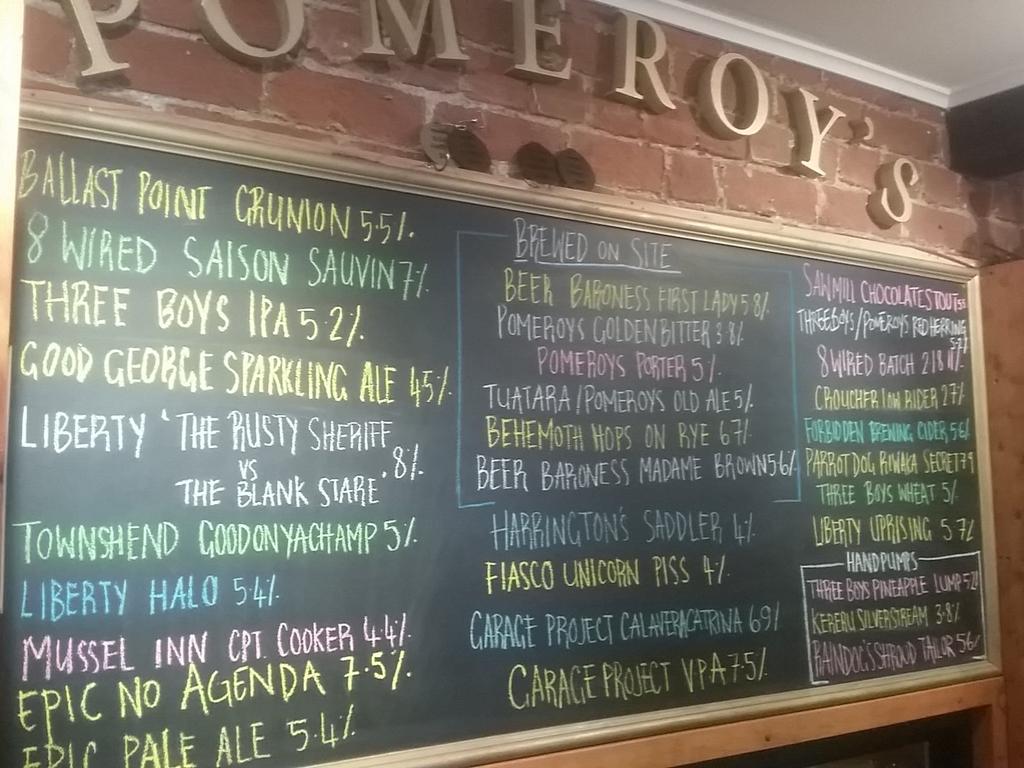 @pomeroyspub <a href="/GoodGeorgeBeer/">Good George Brewing</a> <a href="/EpicBeer/">Epic Beer</a> <a href="/fiascobrewing/">Yobbo and Jako</a> <a href="/Garage_Project/">Garage Project</a> <a href="/SWlmsn/">SamW</a> <a href="/8wiredbrewing/">8 Wired Brewing</a> @ParrotDog