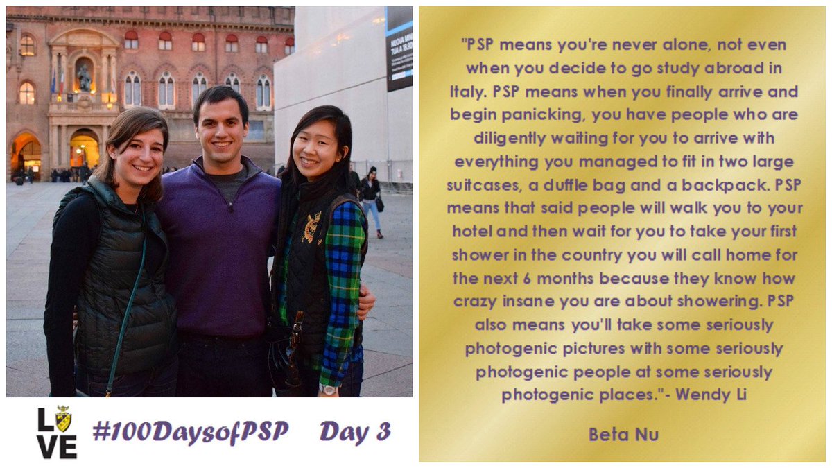 PSPBetaNuCU's tweet photo. #100DaysofPSP #abroad #friendsinallplaces @phisigmapi #Centennial https://t.co/uLnsiYh5Ya