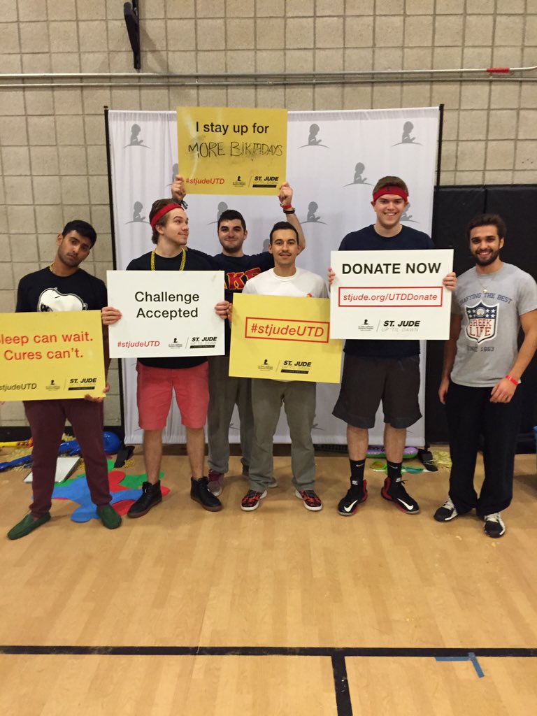 Shoutout to our brothers for participating in St. Jude Up 'Til Dawn and raising a total of $2,211 #DoItForTheKids
