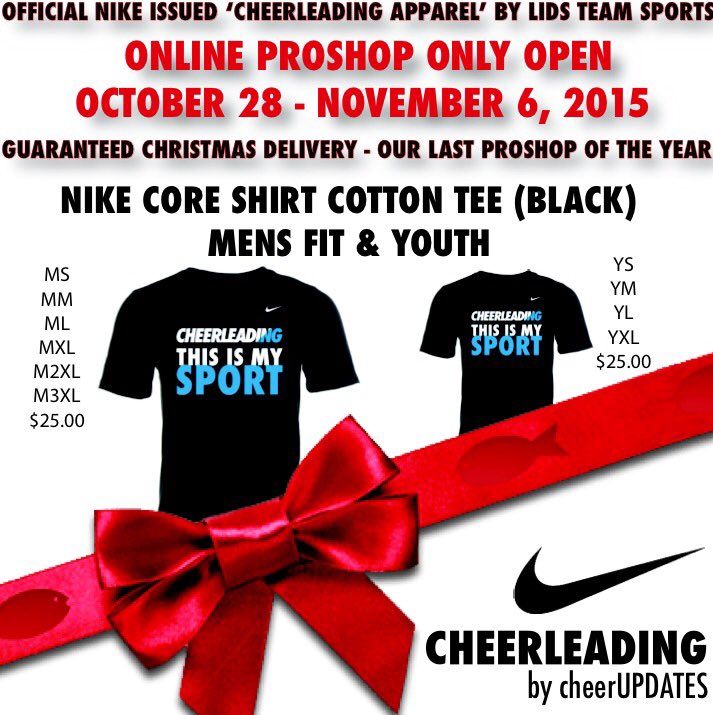 cheerUPDATES on Twitter "Just in.. The Nike Cheerleading store is