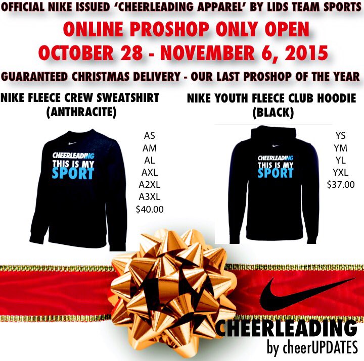 cheerUPDATES on Twitter "Just in.. The Nike Cheerleading store is