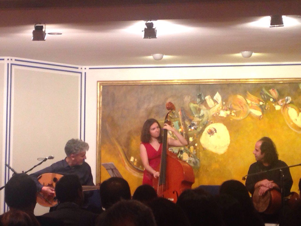 samra_said's tweet photo. Great musical performance by Dafarahn @iannuzzelli featuring Hadi Alizadeh. Nice seeing @Ruba_H &amp; @julia3a2isha https://t.co/bl3a9EtgIv