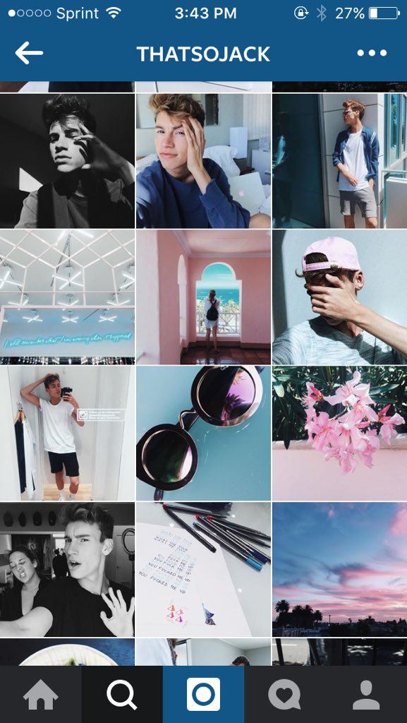 soiyoutube's tweet photo. #THATSOJACK HIS FEED IS ACTUAL GOALS I CANT OMFL @JackMatthew https://t.co/ZNfM7IvwGr
