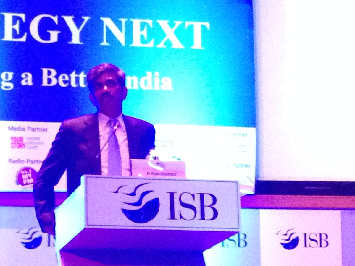 LifeAtISB's tweet photo. And We're Off! Mr. D. Shivakumar, Chairman &amp; CEO PepsiCo India, graces Day 2 of #ILS2015.Honoured! @ISB_ILS @ISBedu https://t.co/3YXGyKrelQ