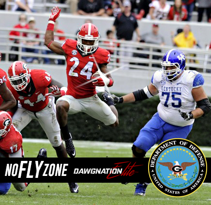DawgNationELITE's tweet image. The President's Secretary of Defense DGD Elite Dominick Sanders Has Implemented His #NoFlyZone | #2INTs #GoDAWGS⚫🔴⚫️
