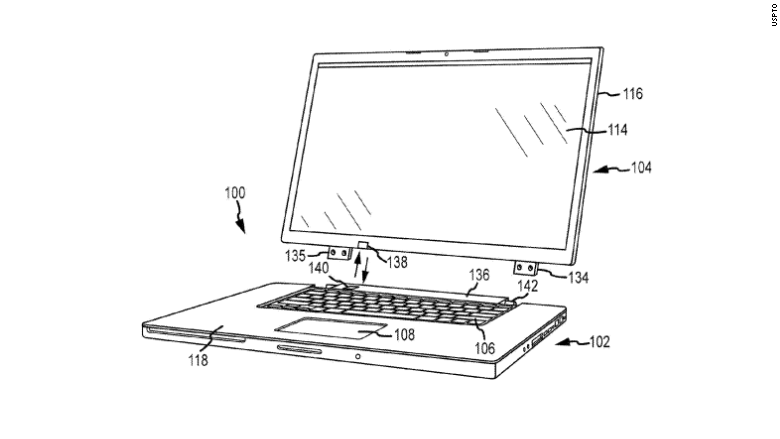 CNNBusiness's tweet photo. These patent sketches reveal a surprising amount about the future of Apple: https://t.co/Ib2AEI8qUf @DavidGoldmanCNN https://t.co/GZNyNzgY2k