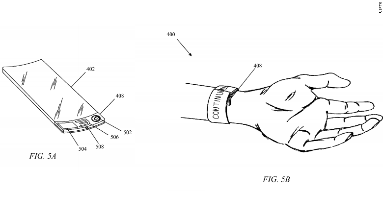 CNNBusiness's tweet photo. These patent sketches reveal a surprising amount about the future of Apple: https://t.co/Ib2AEI8qUf @DavidGoldmanCNN https://t.co/GZNyNzgY2k