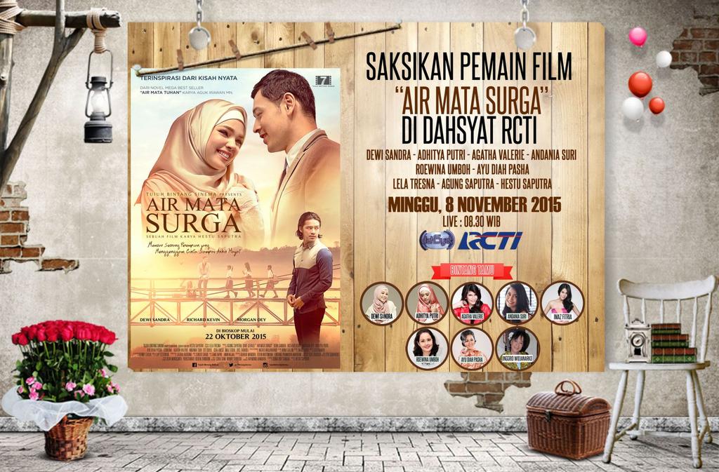 Pagi ini #AirMataSurga LIVE di <a href="/dahSyatMusik/">dahSyat</a> <a href="/OfficialRCTI/">RCTI</a> pkl 08.30!! Stay tune dan cekidot yaaaa 🎬👌😉😎