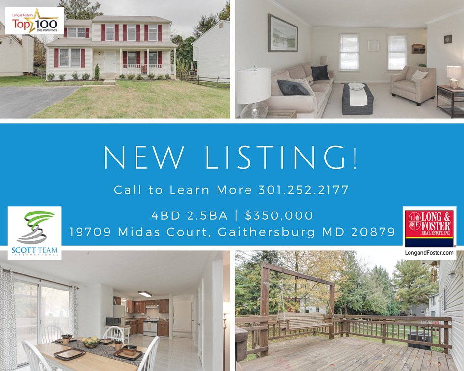 ScottTeamInt's tweet image. New Listing - 19709 Midas Court, Gaithersburg MD 20879
4BD 2.5BA | $350,000 Video + Pics: tinyurl.com/MidasCt