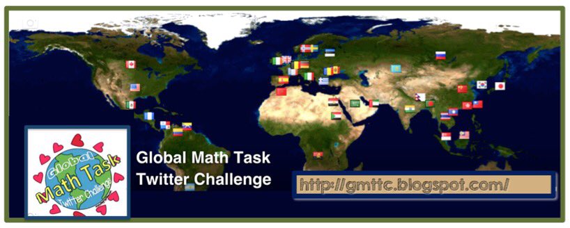 BevLadd's tweet photo. Get yr SS involved in Global Math Task Twitter Challenge!https://t.co/uR1EUHW9V6 https://t.co/ys3bApg6vL #edchat https://t.co/3T2A6ePEuT