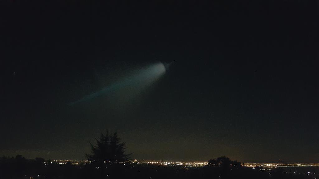 Watched sunset from Indian Rock and caught a bonus rocket launch from Vandenberg!