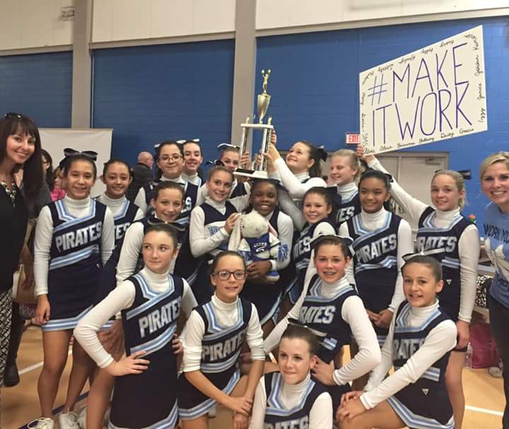 SBMSPIRATES's tweet photo. Congrats to our SBMS cheerleaders on bringing home 3rd place! #CheerOC15 #PiratesSupport https://t.co/DECS45jXPs