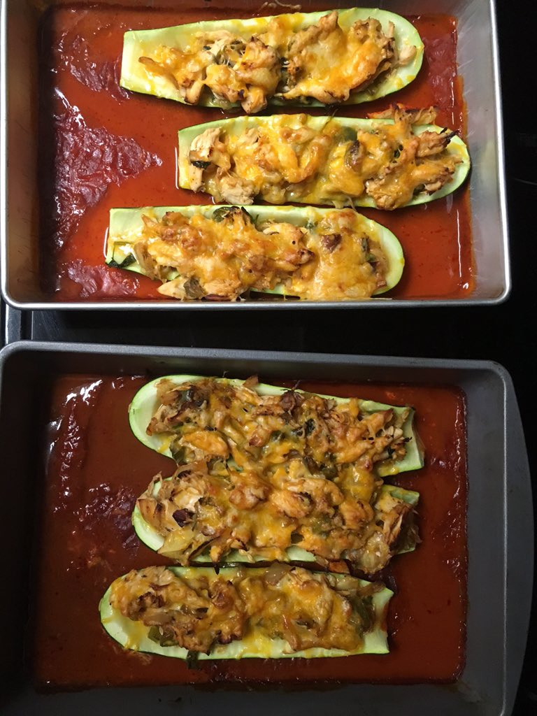 MaxGott_fried's tweet image. Chicken enchilada zucchini boats! #chefgrind
