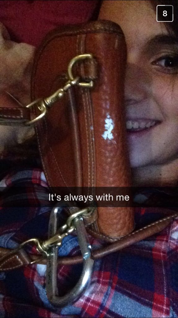 Hey bella where's your purse?