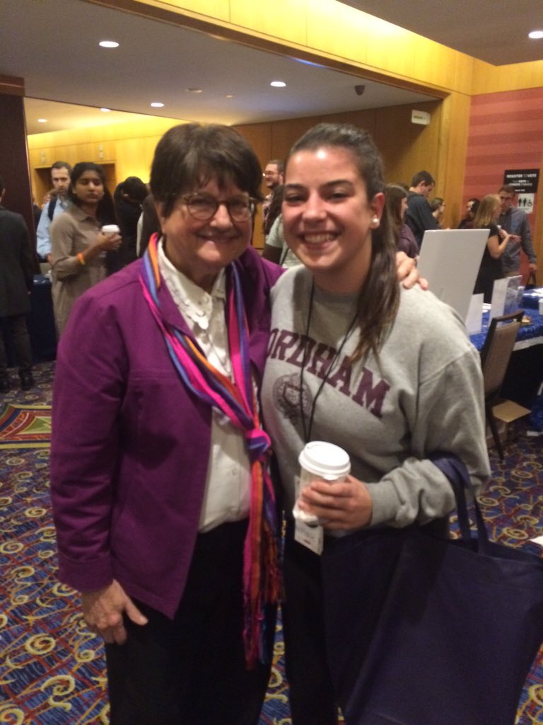 nataliaapetit's tweet photo. no words to describe how amazing meeting Sr. Helen Prejean!! #IFT2015 https://t.co/LuvnM8l9WI