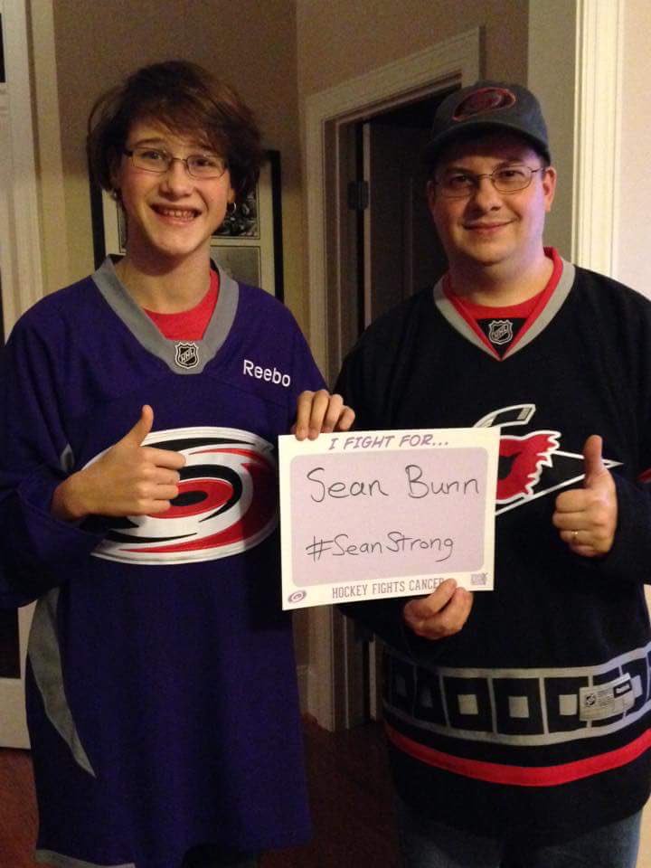 SeanStrongNC's tweet photo. So much love tonight!! #SeanStrong #CanesAgainstCancer #RedSoxNation https://t.co/7K5CSXpVwb