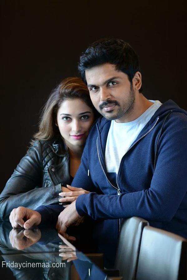 KarthiFC's tweet photo. #Karthi N @tamannaahspeaks photo shoot for #Kumudam magazine! #Thozha #Oopiri #CelebrationOfLife https://t.co/RSPxE73w2z