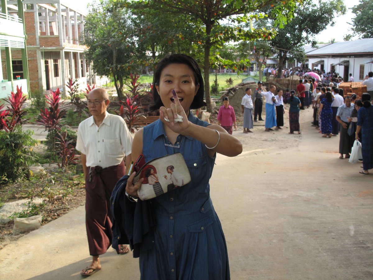 thinink's tweet photo. My reflections on being a first-time voter. It was bittersweet. 
https://t.co/1gsHWb8eRg #burma #MyanmarElection https://t.co/Mh1v7ZVBmo