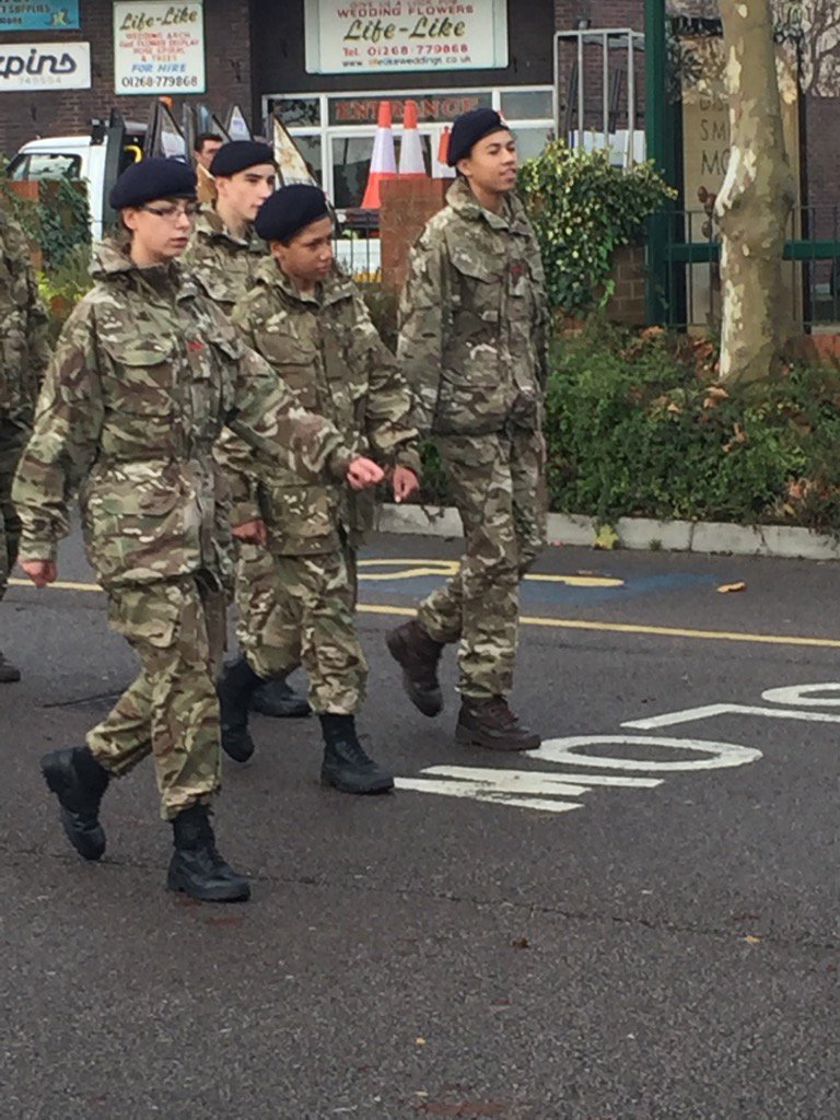 At Remembrance Sunday parade with Callum's cadets and <a href="/LorrySS5/">Lorraine Blackman</a>