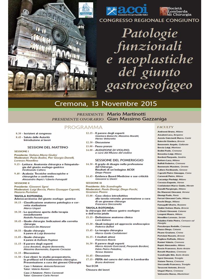 ACOILombardia's tweet photo. SAVE THE DATE: ACOI Lombardia + Società Lombarda Chirurgia - Congresso Congiunto 2015 - Cremona 13 novembre 2015 https://t.co/La3XCVL3p0