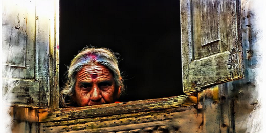 Nosey #woman ! #Travel #fun ! #Woman at the #window on goo.gl/jImzgi #People #Exotic #Portrait #ArtForSale