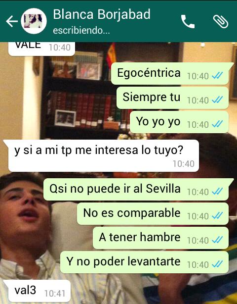 ManuGsfc's tweet photo. Egocentrismo nivel @bborjabad15 #val3 https://t.co/F9SMoawAfa
