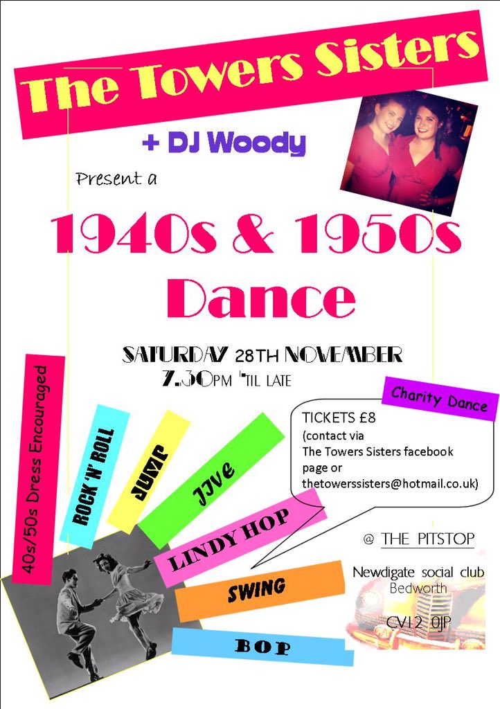 TowersSisters's tweet photo. @MidlandVintage Get tickets now, visit our page drop us a message. £8 each. https://t.co/Jo7sh0ZvoH