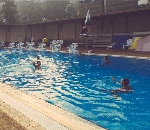 CACSenior's tweet photo. The Water Polo tradition continues. Morning practices have been a staple for as long as we can remember. #CAC70 https://t.co/a1ghARDBqu