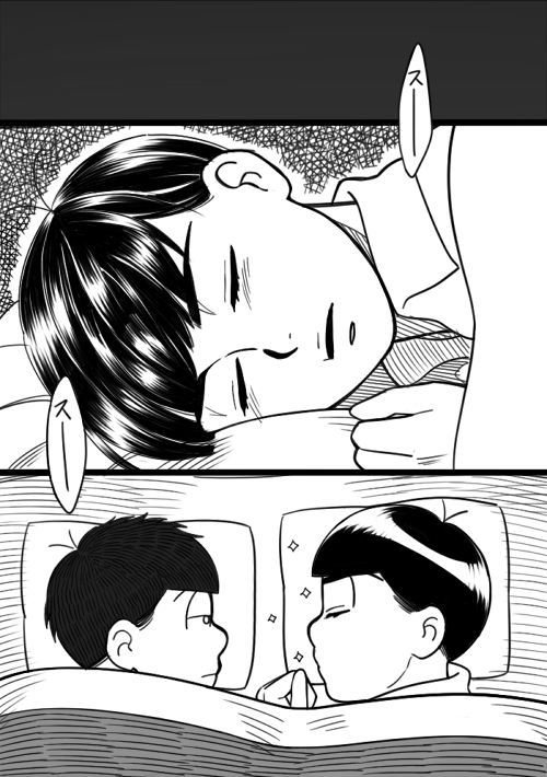 すやすや眠ってる次男が描きたかっただけ ※若干自分絵 