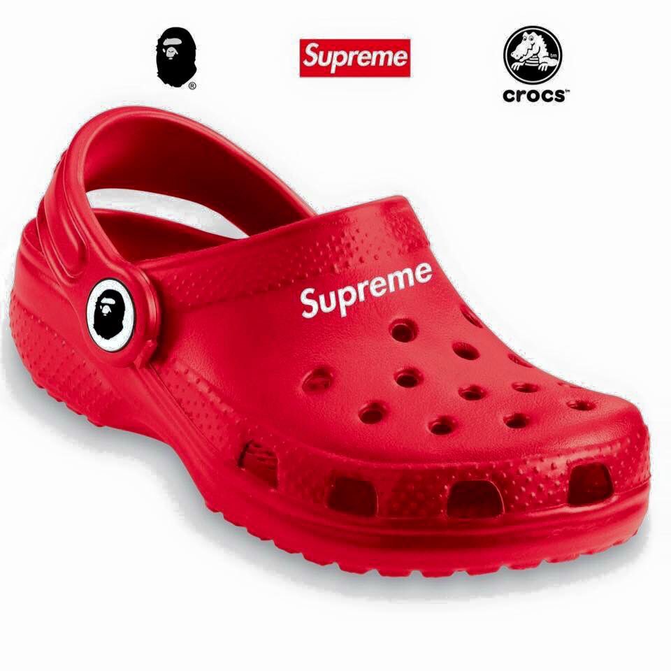 Supreme × Ape × Crocs 