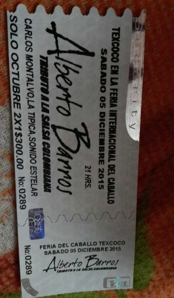 Ya tengo mi boleto para el mejor alberto barros