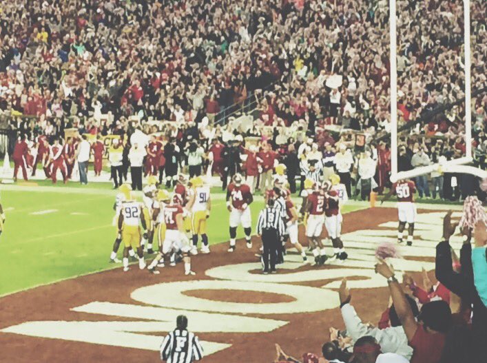 Glad I got to be at the LSU vs. Alabama game. Congrats to Kirby Smart on the big win!