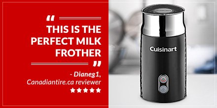 Canadian Tire on X: It's #NationalCappuccinoDay! Bring out your inner  barista with this Cuisinart Milk Frother    / X