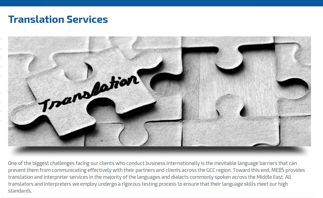 mebsswa's tweet image. #MEBS provides #TranslationServices and #InterpreterServices #ArabicToEnglish #EnglishToArabic
#Qatar #BusinessSetUp