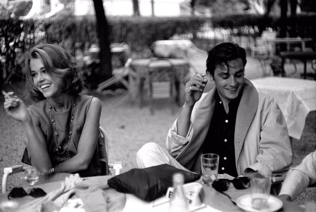 Happy birthday Alain Delon - on set for René Clément\s LES FÉLINS 