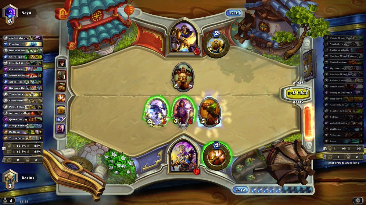 DariusExMachina's tweet photo. Turns out Dragon Priest is preettyyyyy gooooood! That last game for Rank 6 was amazing, and btw: Nefarian is too! https://t.co/ArLmQ9tRPA